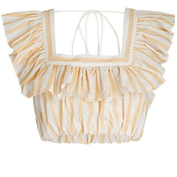 Acler Maxwell stripe top and skirt set. Size 4 - Picture 9 of 14